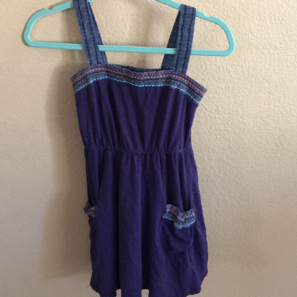 Cute purple casual beach day dress